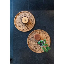 Tray TISECO ZZ0583GRAIN/2111 QUERCO CORK ROUND 40CM 