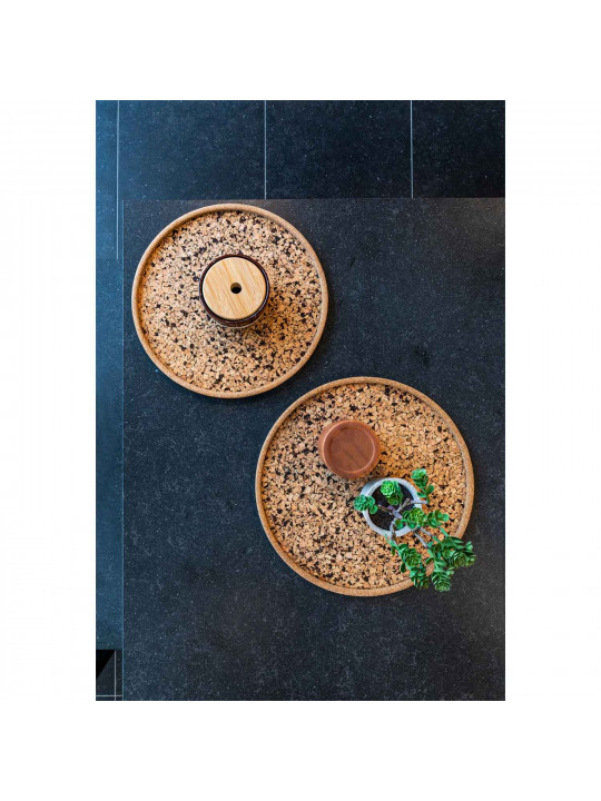 Սկուտեղ TISECO ZZ0583GRAIN/2111 QUERCO CORK ROUND 40CM 