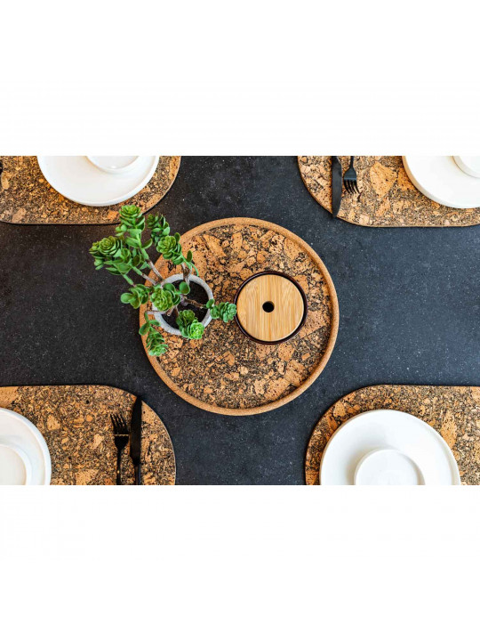 Սկուտեղ TISECO ZZ0583GRAIN/2111 QUERCO CORK ROUND 40CM 