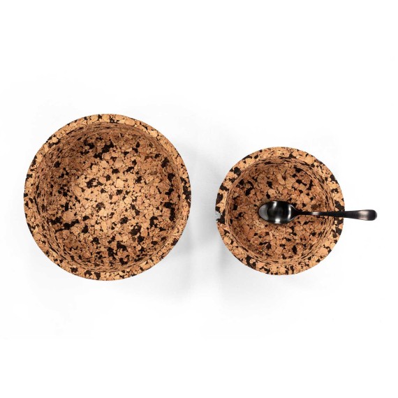 Bowl TISECO ZZ0585COAL/1102 QUERCO CORK ROUND 15CM 