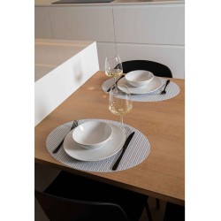 Сервировочная салфетка TISECO ZZ0592BLACK FALLON OVAL 33x45CM 