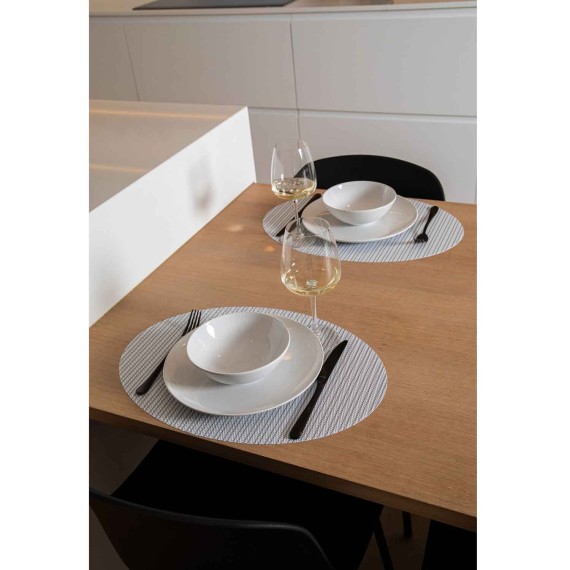 Table runner TISECO ZZ0592BLACK FALLON OVAL 33x45CM 