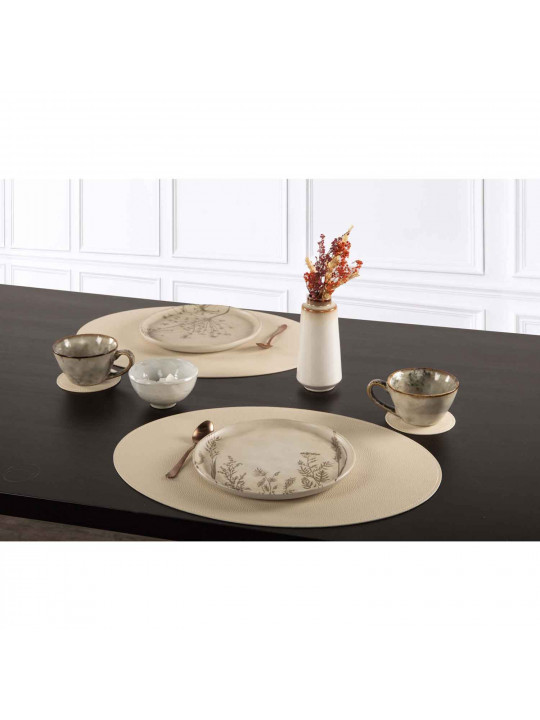 Table runner TISECO ZZ0603CREAM TRUDO OVAL 33x45CM 