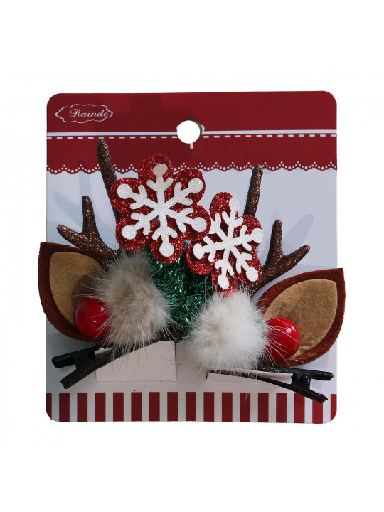 Заколки & аксессуары XIMI 6941963968706 CHRISTMAS ANTLER DUCKBILL HAIR CLIPS (3968706)