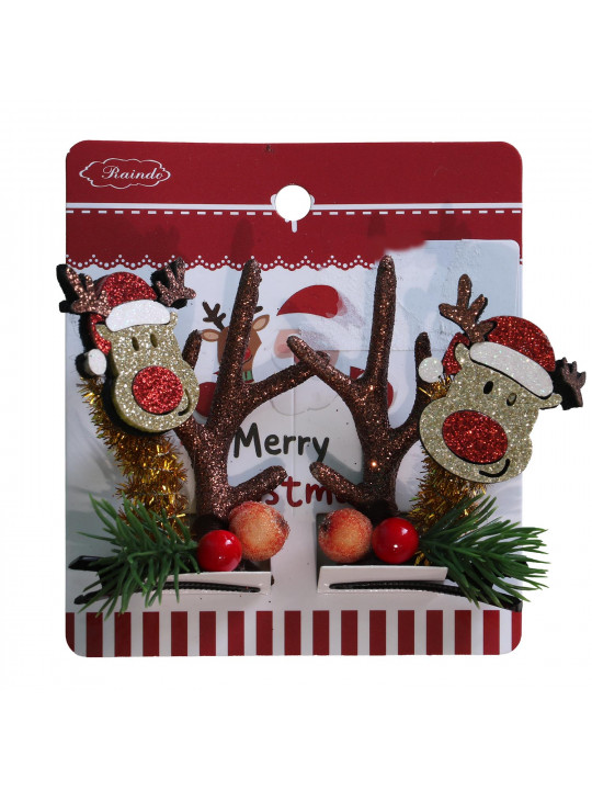 Hairpins & accessories XIMI 6941963968713 CHRISTMAS ANTLER DUCKBILL HAIR CLIP (968713)