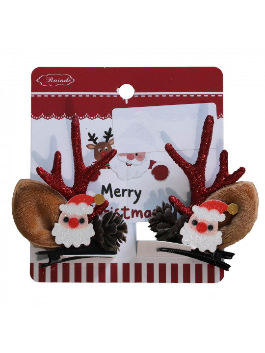 Hairpins & accessories XIMI 6941963968720 CHRISTMAS ANTLER DUCKBILL HAIR CLIPS (968720)