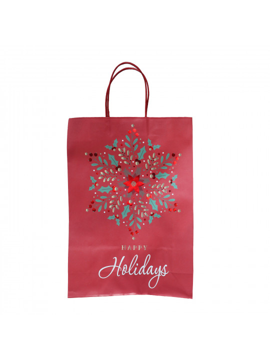 Подарочные пакеты XIMI 6941963969079 GOLD STAMPING CHRISTMAS PORTABLE GIFT BAG (969079)