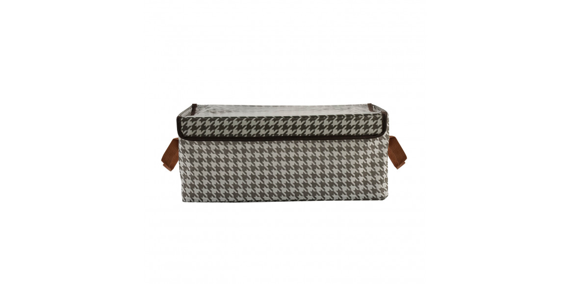 Պահեստավորման տուփ XIMI 6941963978866 HOUNDSTOOTH PVC STEEL FRAME STORAGE BOXES WITH LIDS (978866)