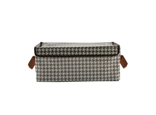 Ящик для хранения XIMI 6941963978866 HOUNDSTOOTH PVC STEEL FRAME STORAGE BOXES WITH LIDS (978866)
