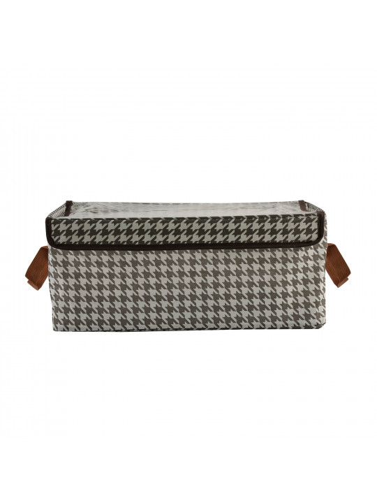 Պահեստավորման տուփ XIMI 6941963978866 HOUNDSTOOTH PVC STEEL FRAME STORAGE BOXES WITH LIDS (978866)