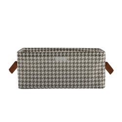 Ящик для хранения XIMI 6941963978866 HOUNDSTOOTH PVC STEEL FRAME STORAGE BOXES WITH LIDS (978866)