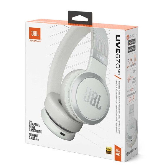 Ականջակալ JBL LIVE 670 NC (WH) 