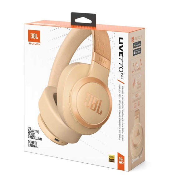 Ականջակալ JBL LIVE 770 NC (BEIGE) 