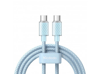 Մալուխ MCDODO 100W Type-C to C Transparent Data Cable 1.2m (Blue) (CA-3671)