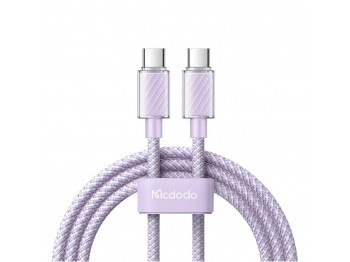 Кабель MCDODO 100W Type-C to C Transparent Data Cable 1.2m (Purple) (CA-3672)