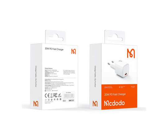 Հոսանքի ադապտոր MCDODO 20W 1C Fast Charger (White) (CH-4020)