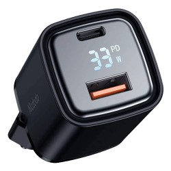 Power adapter MCDODO 33W 1C + 1A Digital Display Fast Charger (Black) (CH-1701)
