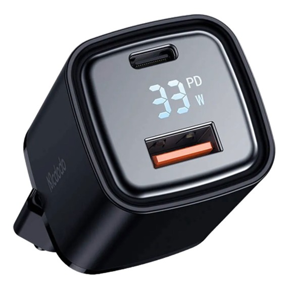 Power adapter MCDODO 33W 1C + 1A Digital Display Fast Charger (Black) (CH-1701)