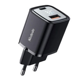 Power adapter MCDODO 33W 1C + 1A Digital Display Fast Charger (Black) (CH-1701)