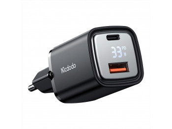 Power adapter MCDODO 33W 1C + 1A Digital Display Fast Charger (Black) (CH-1701)