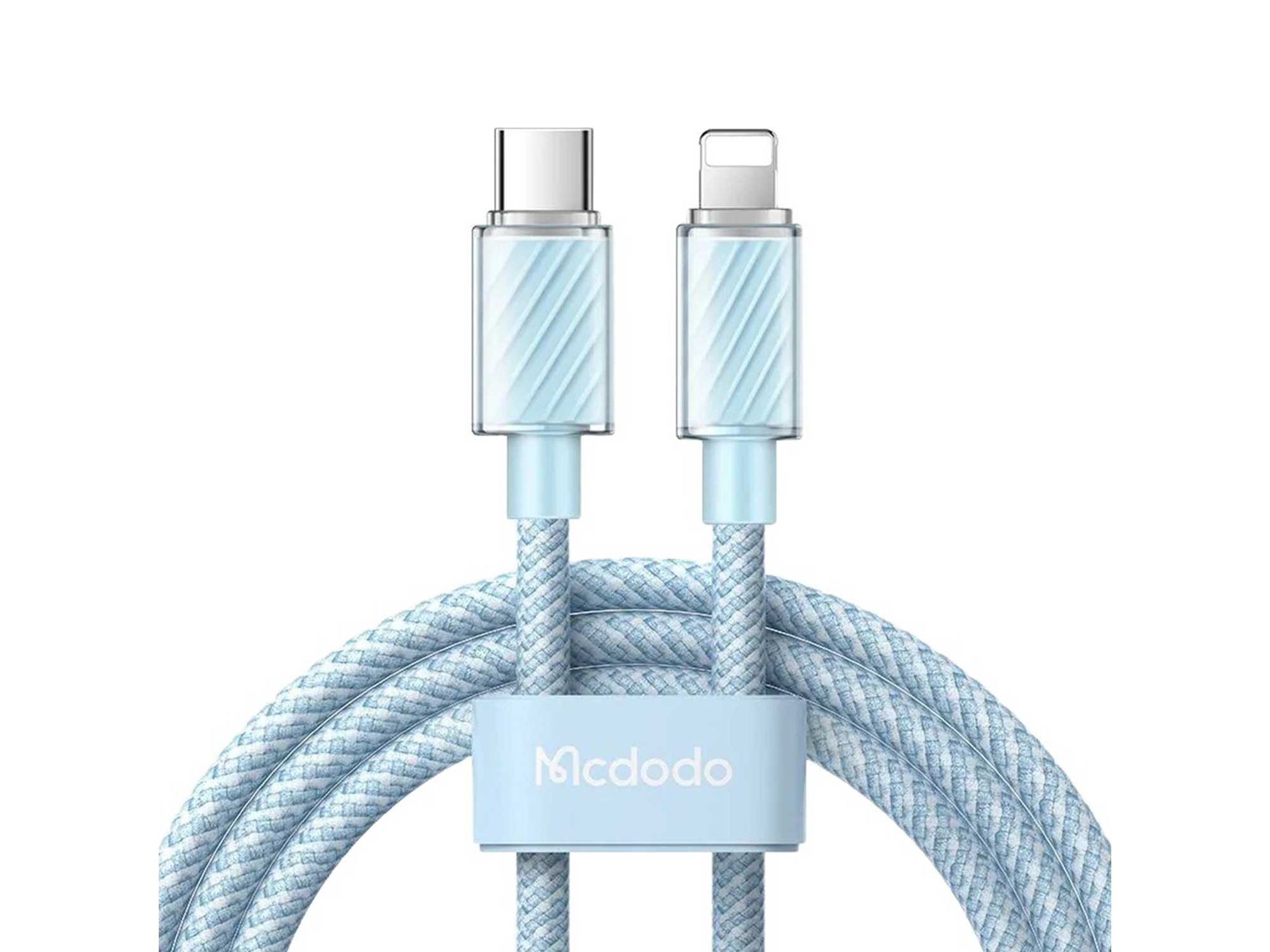 Մալուխ MCDODO 36W Type-C to Lightning Transparent Cable 1.2m (Blue) (CA-3661)