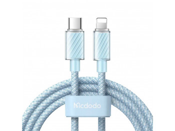 Cable MCDODO 36W Type-C to Lightning Transparent Cable 1.2m (Blue) (CA-3661)