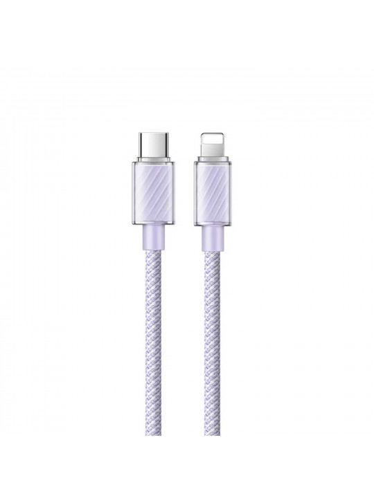 Մալուխ MCDODO 36W Type-C to Lightning Transparent Cable 1.2m (Purple) (CA-3662)
