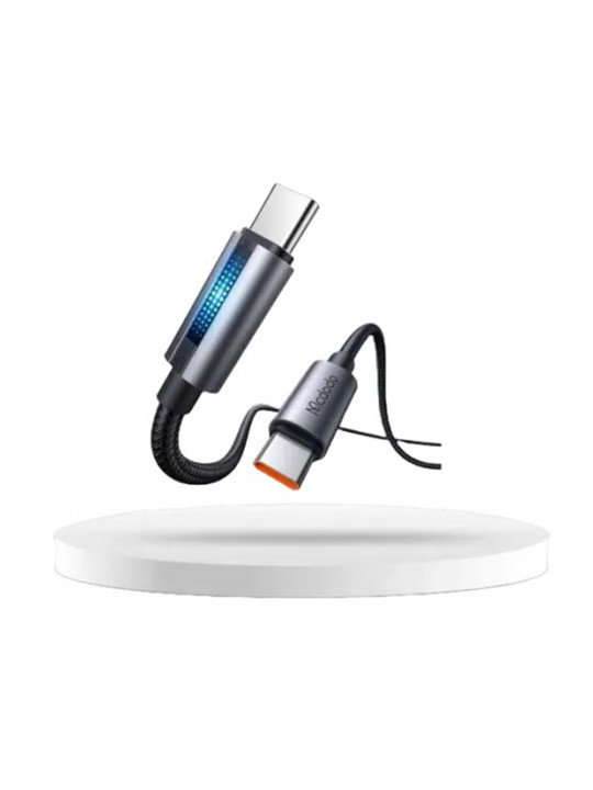Cable MCDODO USB-C to C 100W Cable With Breathing Light 1.2m (Black) (CA-5740)