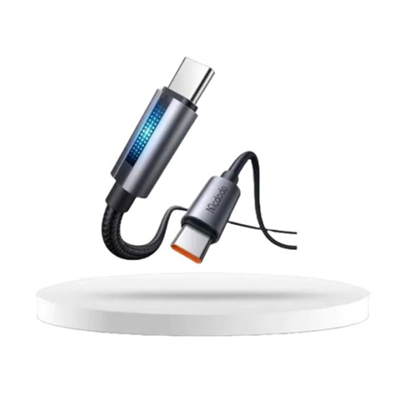 Кабель MCDODO USB-C to C 100W Cable With Breathing Light 1.2m (Black) (CA-5740)
