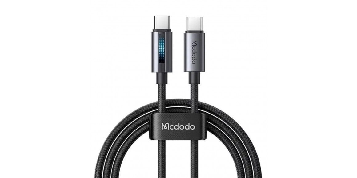 Cable MCDODO USB-C to C 100W Cable With Breathing Light 1.2m (Black) (CA-5740)