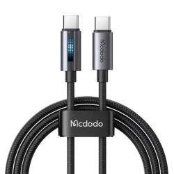 Մալուխ MCDODO USB-C to C 100W Cable With Breathing Light 1.2m (Black) (CA-5740)