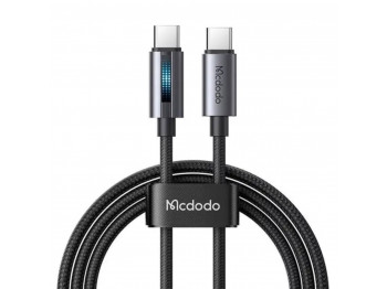 Cable MCDODO USB-C to C 100W Cable With Breathing Light 1.2m (Black) (CA-5740)