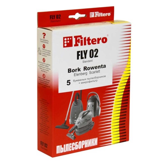 Мешки для пылесосов FILTERO FLY 02 STND 