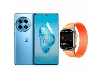 Սմարթ հեռախոս ONEPLUS 12R 16GB 256GB (Cool Blue) (CPH2609)+INKAX W08UR (ORANGE) (5011105230)