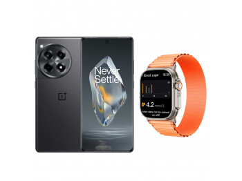 Smart phone ONEPLUS 12R 16GB 256GB (Iron Gray) (CPH2609)+INKAX W08UR (ORANGE) (5011105229)