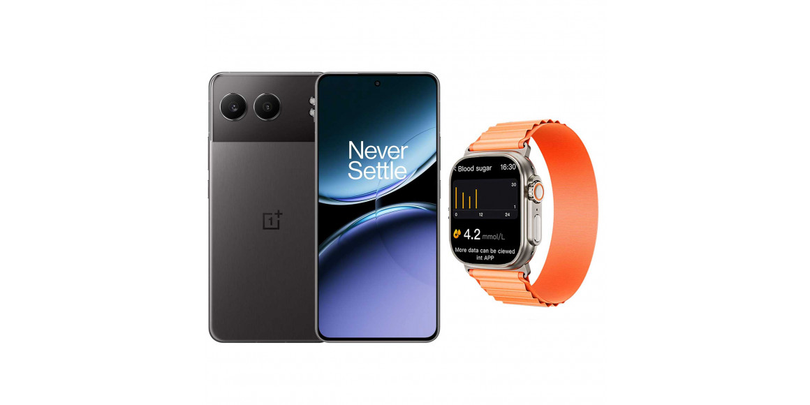 Smart phone ONEPLUS Nord 4 12GB 256GB (Obsidian Midnight) (CPH2663)+INKAX W08UR (ORANGE) (5011110282)