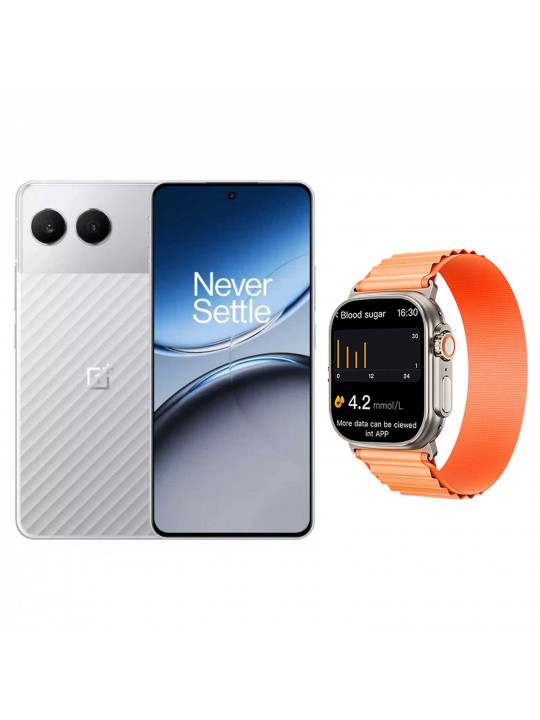 Սմարթ հեռախոս ONEPLUS Nord 4 16GB 512GB (Mercurial Silver) (CPH2663)+INKAX W08UR (ORANGE) (5011110285)