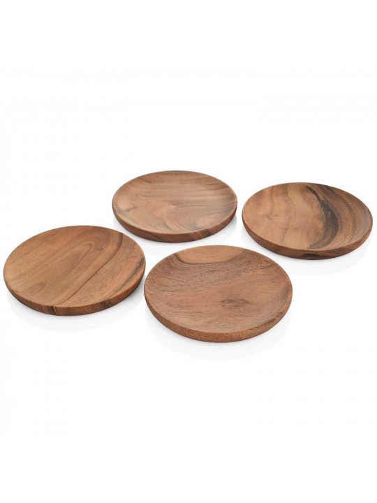 Подставки KOOPMAN 170490760 COASTER ACACIA 4PC SET (350358)