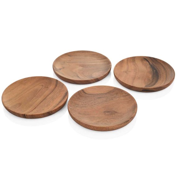 Подставки KOOPMAN 170490760 COASTER ACACIA 4PC SET (350358)
