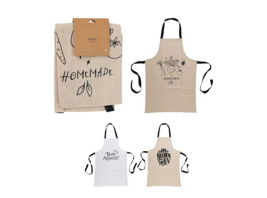 Apron set KOOPMAN 84X60CM 3 ASS COLORS (376280) (A35842340)