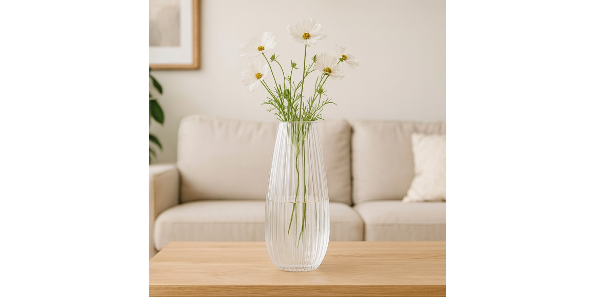 Ваза KOOPMAN GLASS CLEAR 170XH370MM (044400) (332000140)