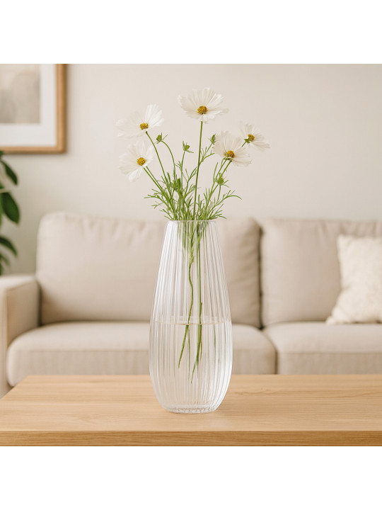 Vases KOOPMAN GLASS CLEAR 170XH370MM (044400) (332000140)