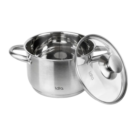 Կաթսաներ LARA LR02-270 S/STEEL AFINA 24CM 6.5L 