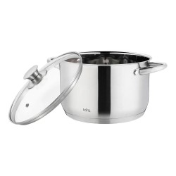 Կաթսաներ LARA LR02-271 S/STEEL AFINA 26CM 8.2L 