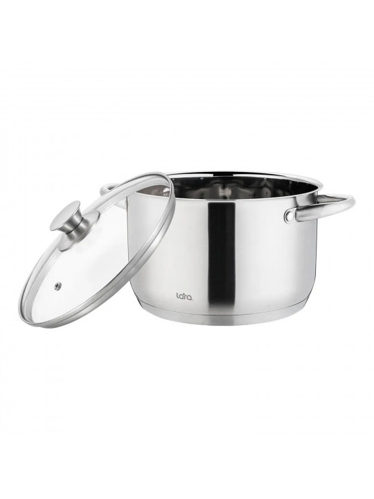 Կաթսաներ LARA LR02-271 S/STEEL AFINA 26CM 8.2L 