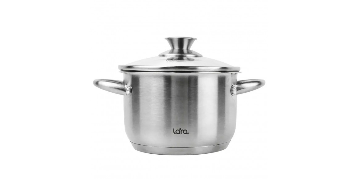Кастрюли LARA LR02-271 S/STEEL AFINA 26CM 8.2L 