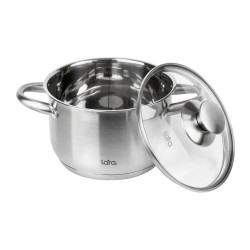 Կաթսաներ LARA LR02-271 S/STEEL AFINA 26CM 8.2L 