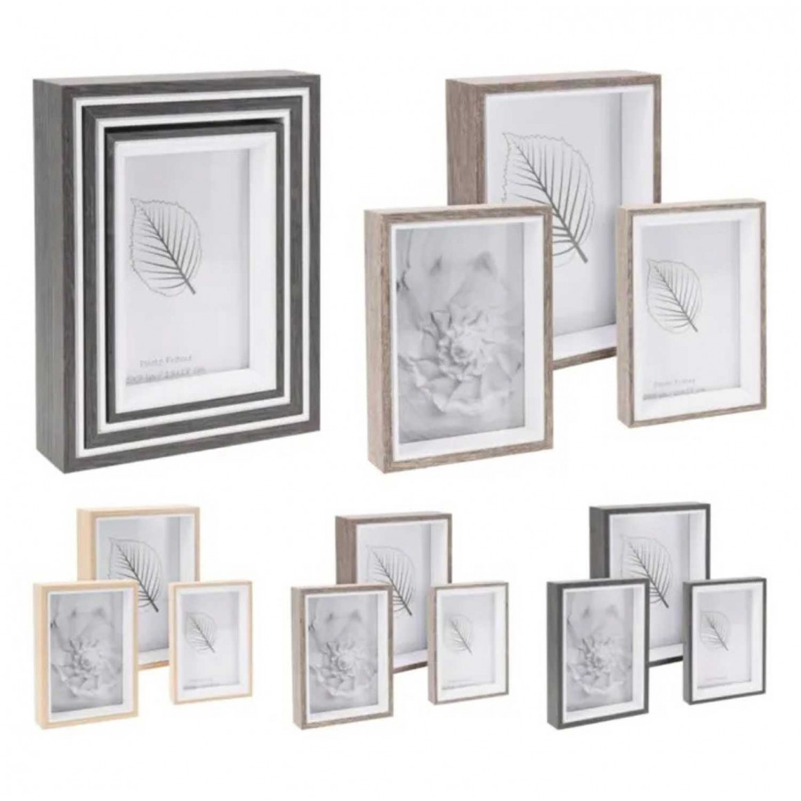 Դեկորատիվ առարկաներ KOOPMAN PHOTO FRAME SET 3PCS 3ASS CLR (882033) (837510140)