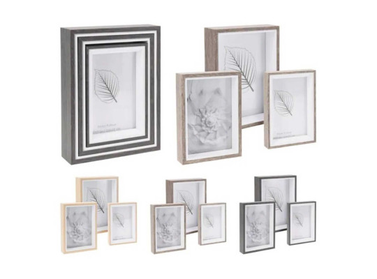 Decorate objects KOOPMAN PHOTO FRAME SET 3PCS 3ASS CLR (882033) (837510140)