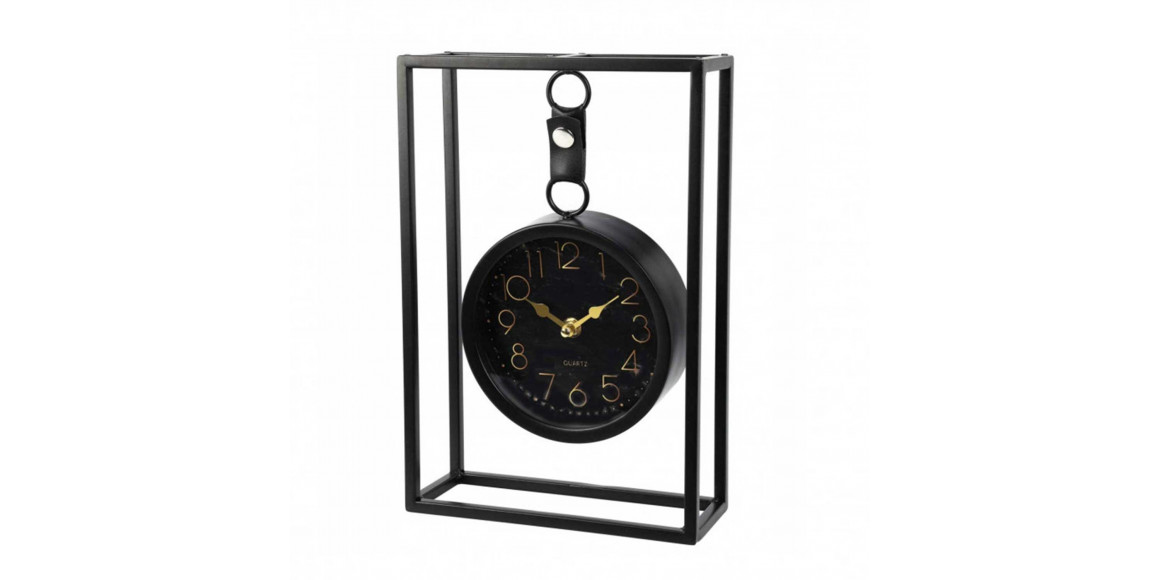 Սեղանի ժամացույց KOOPMAN TABLE CLOCK METAL BLACK (996174) (HZ1230040)